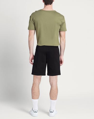 Man Shorts & Bermuda Shorts Black Size L Cotton
