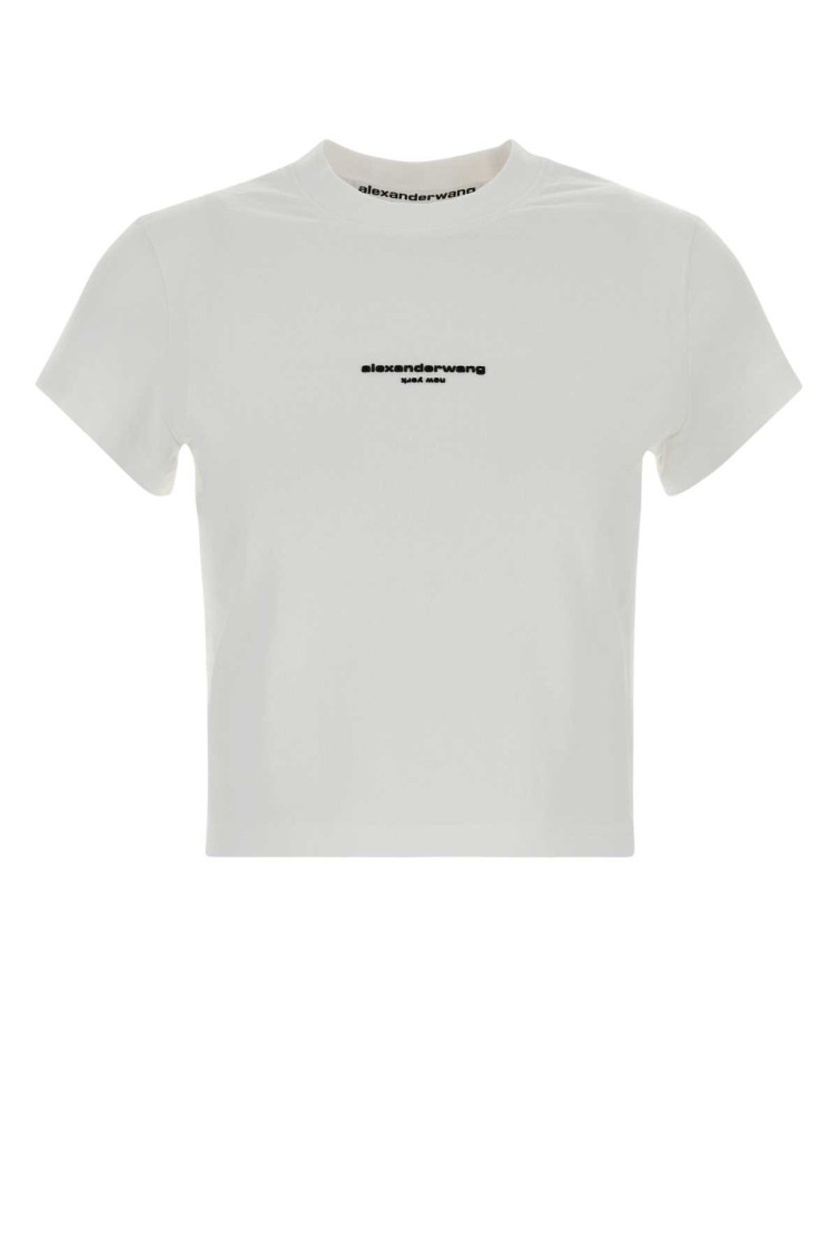 White Logo Crew Neck T-Shirt