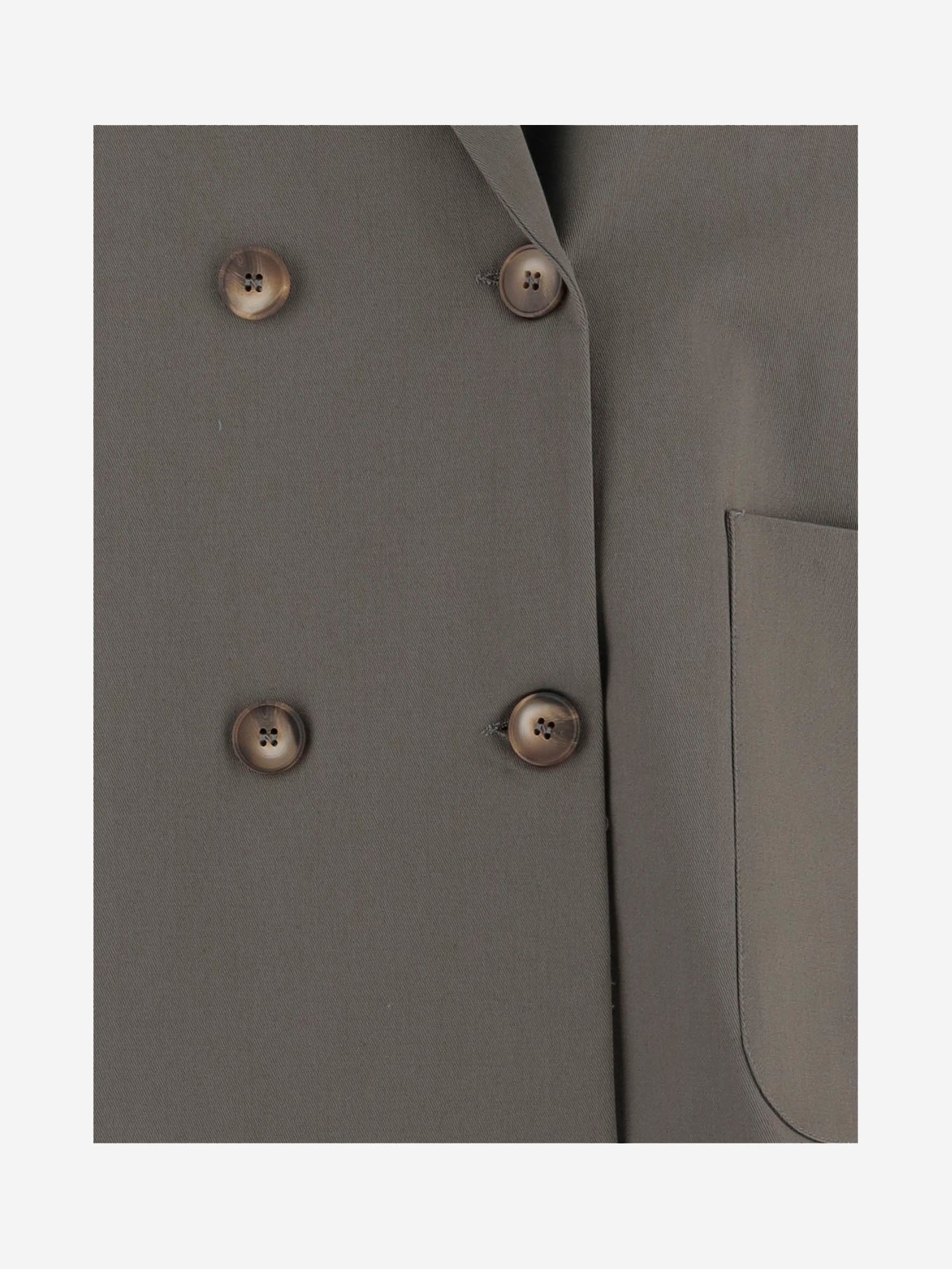 F.It Zweireihige Jacke aus Stretch-Baumwolle