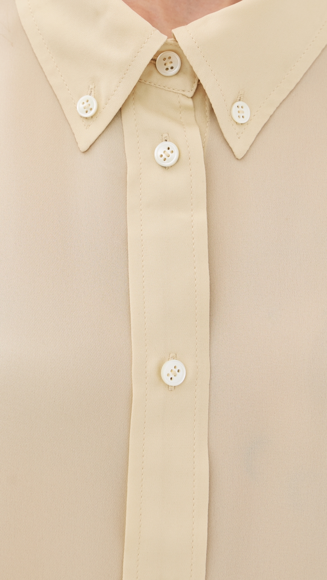 Ralf Silk Classic Oversized 1980's Men's Shirt Butter