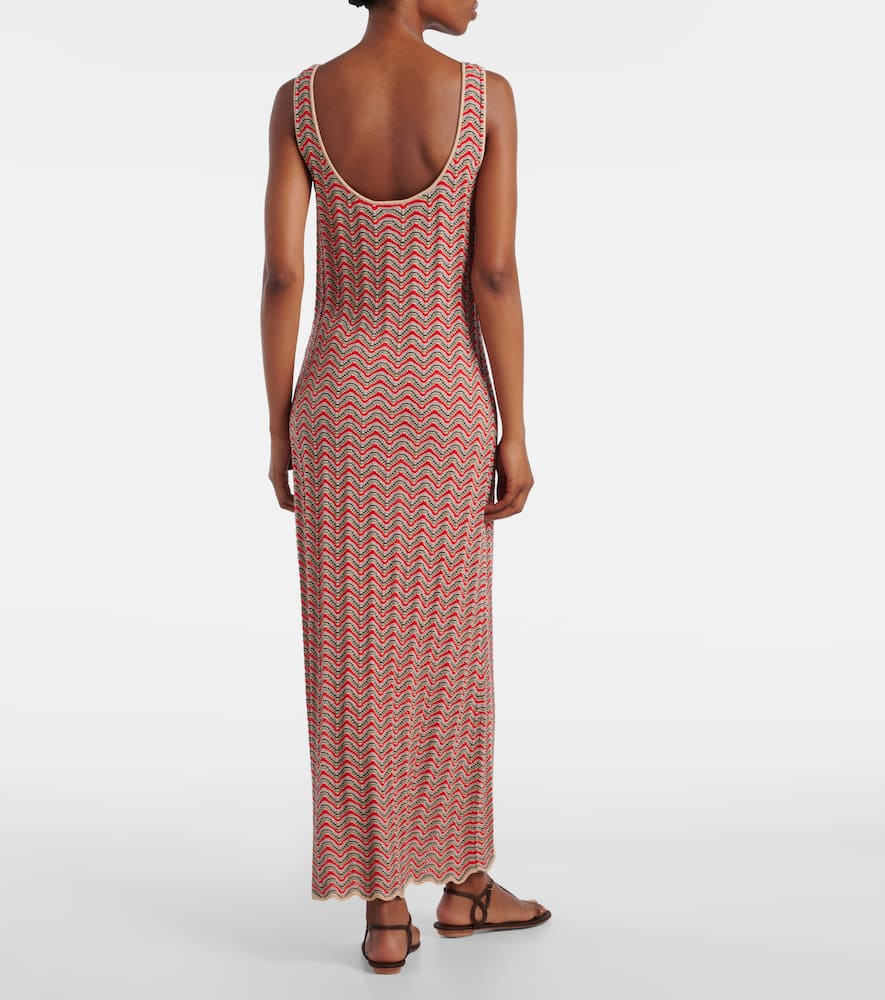 Bondi open-knit cotton maxi dress