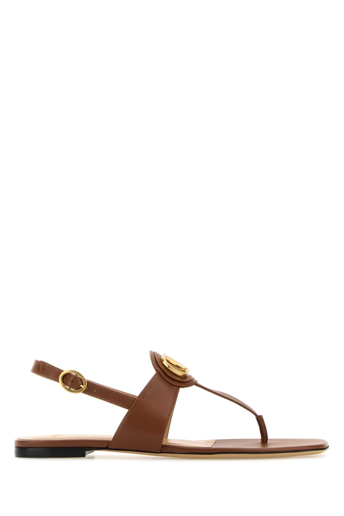 Vlogo Signature Leather Thong Sandals