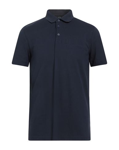 Man Polo shirt Midnight blue Size S Cotton