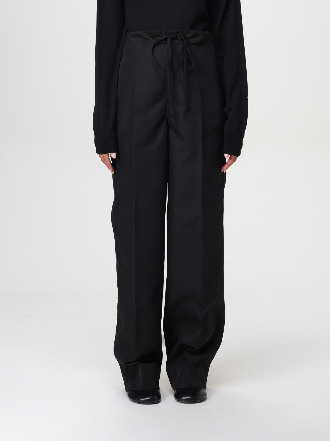 High-waist wide-leg trousers - Black