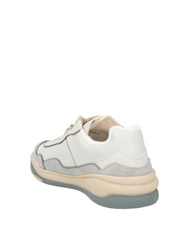 Man Sneakers Ivory Size 10 Calfskin