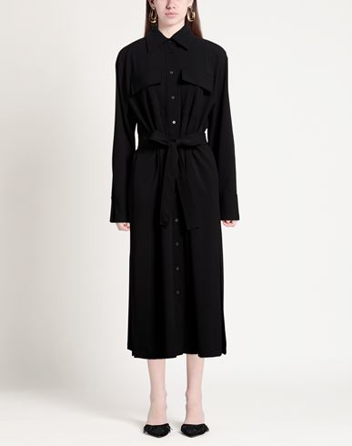 Woman Midi dress Black Size 8 Polyester, Viscose, Elastane