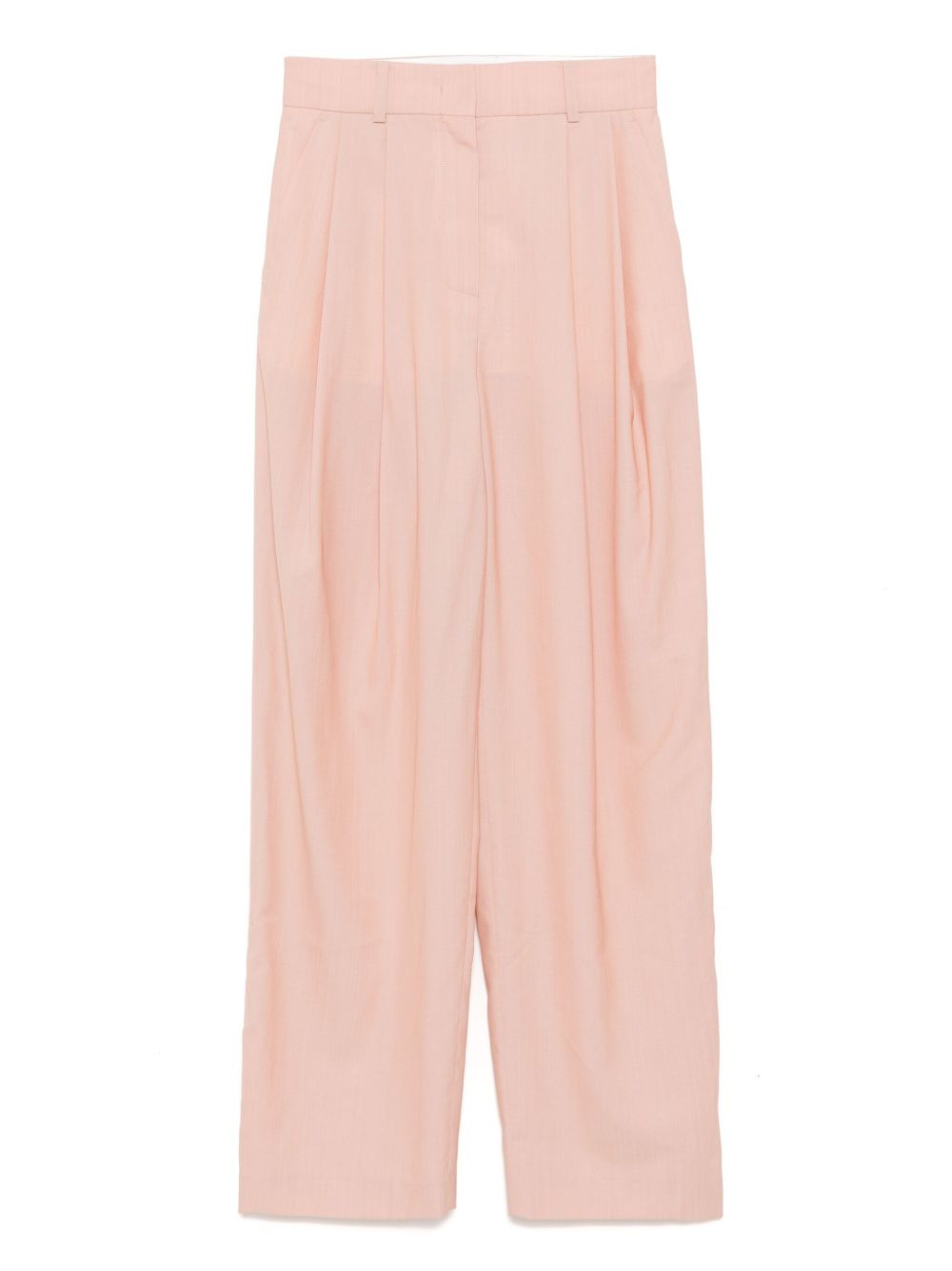 Recto double pleated wide pants - Pink