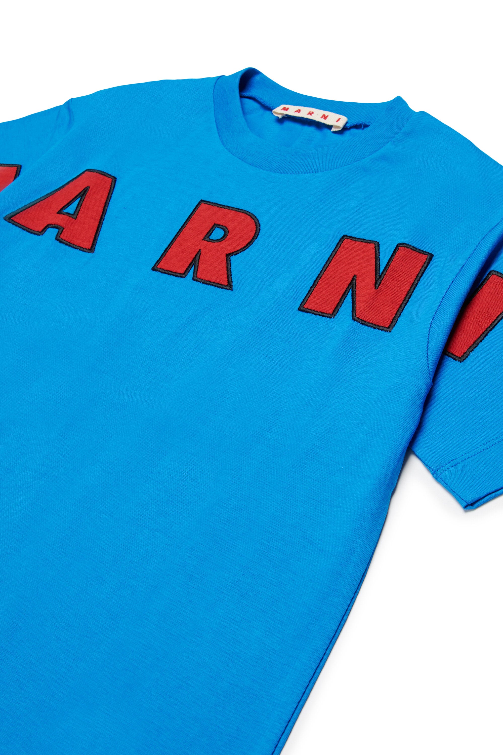 For Kids - T-shirt con logo ricamato - Blu