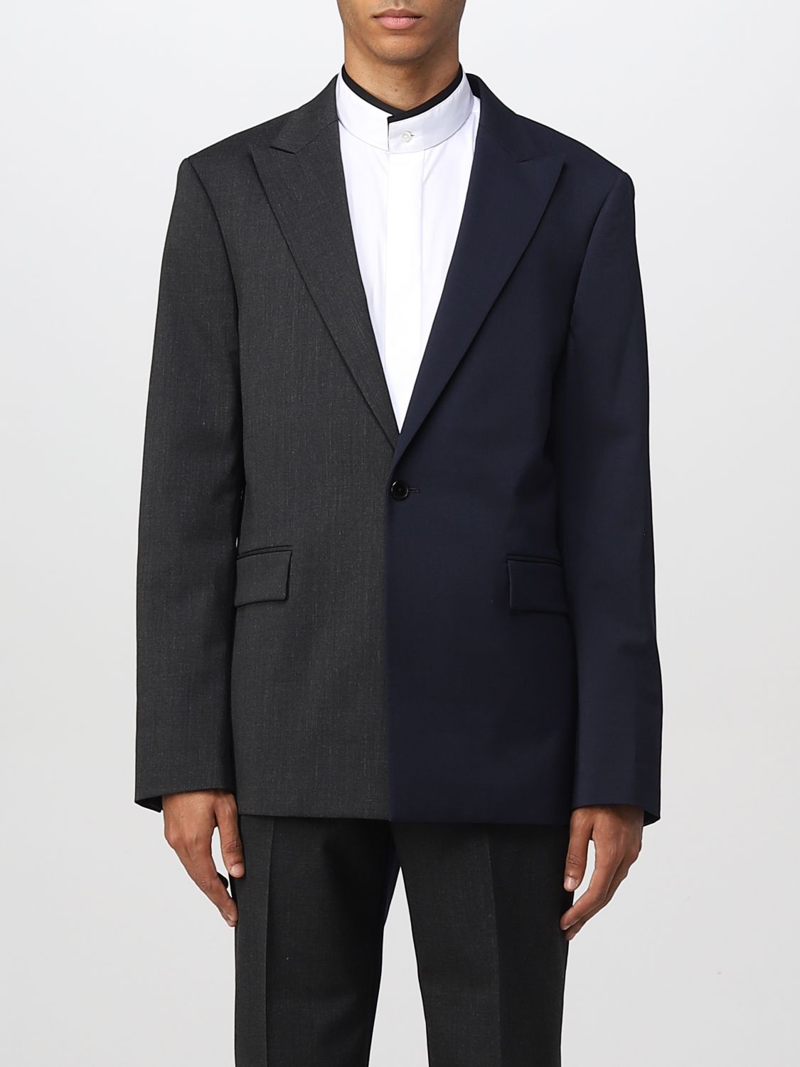 Blazer Men color Blue