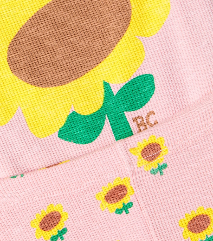 Bobo Choses Baby Sunflower cotton-blend bodysuit and leggings set