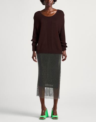 Woman Sweater Brown Size 8 Merino Wool