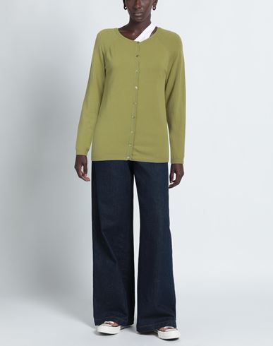 Woman Cardigan Sage green Size M Viscose, Polyamide