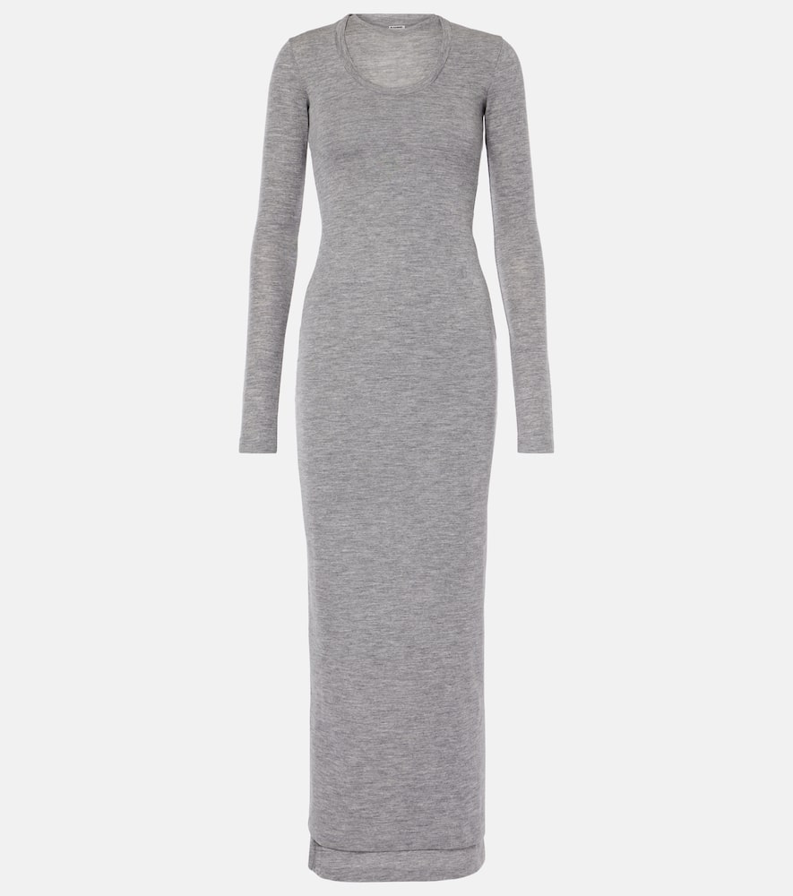Virgin wool midi dress