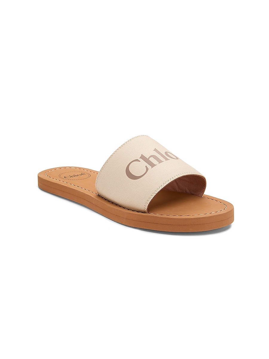 Baby Girl's, Little Girl's & Girl's Logo Canvas Sandals - Offwhite