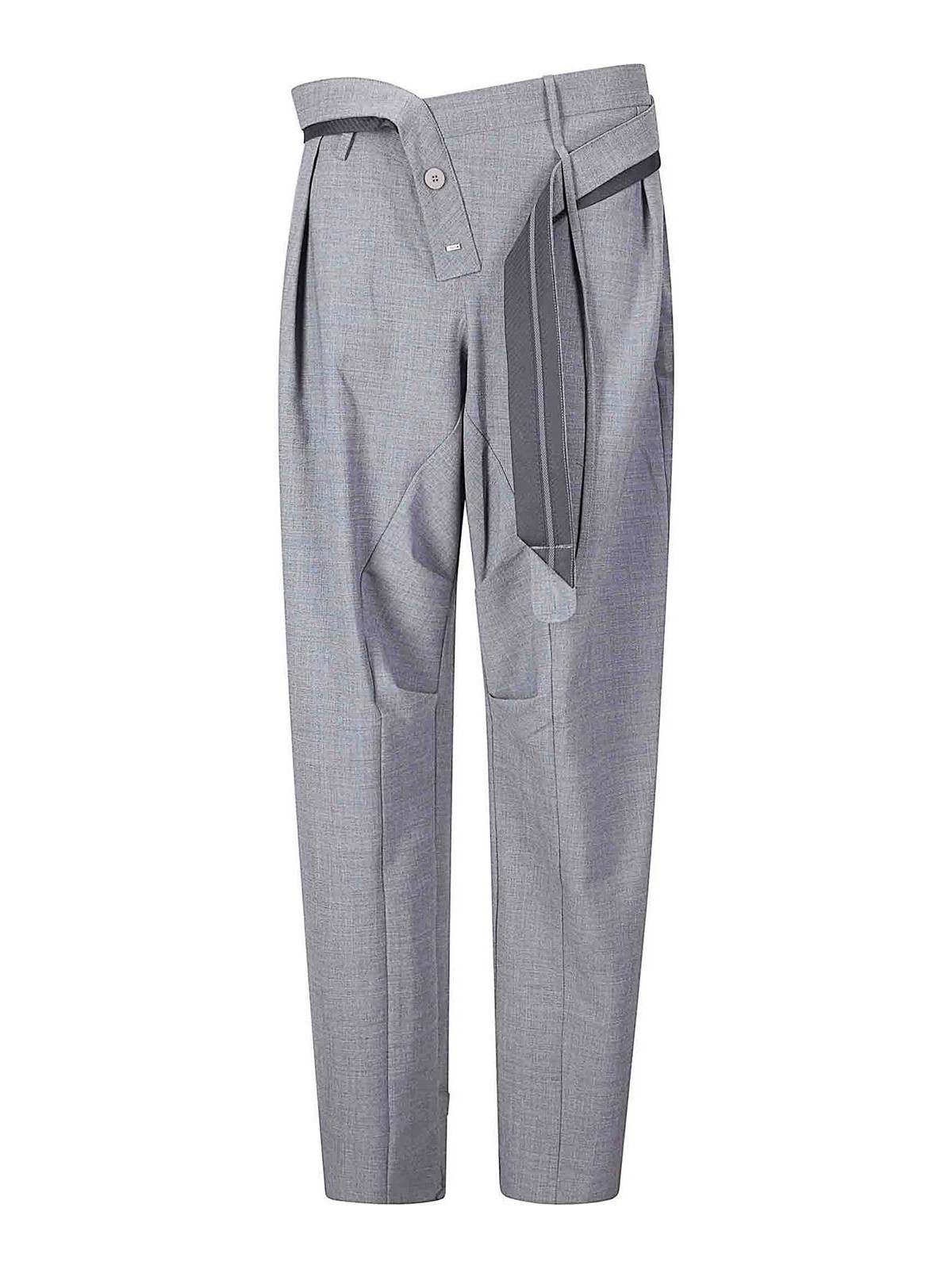 Strapped Baggy Suit Pants