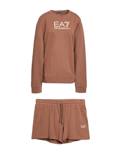 Woman Tracksuit Light brown Size XXL Cotton, Elastane