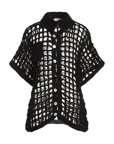 Woman Cardigan Black Size L Tanguis cotton