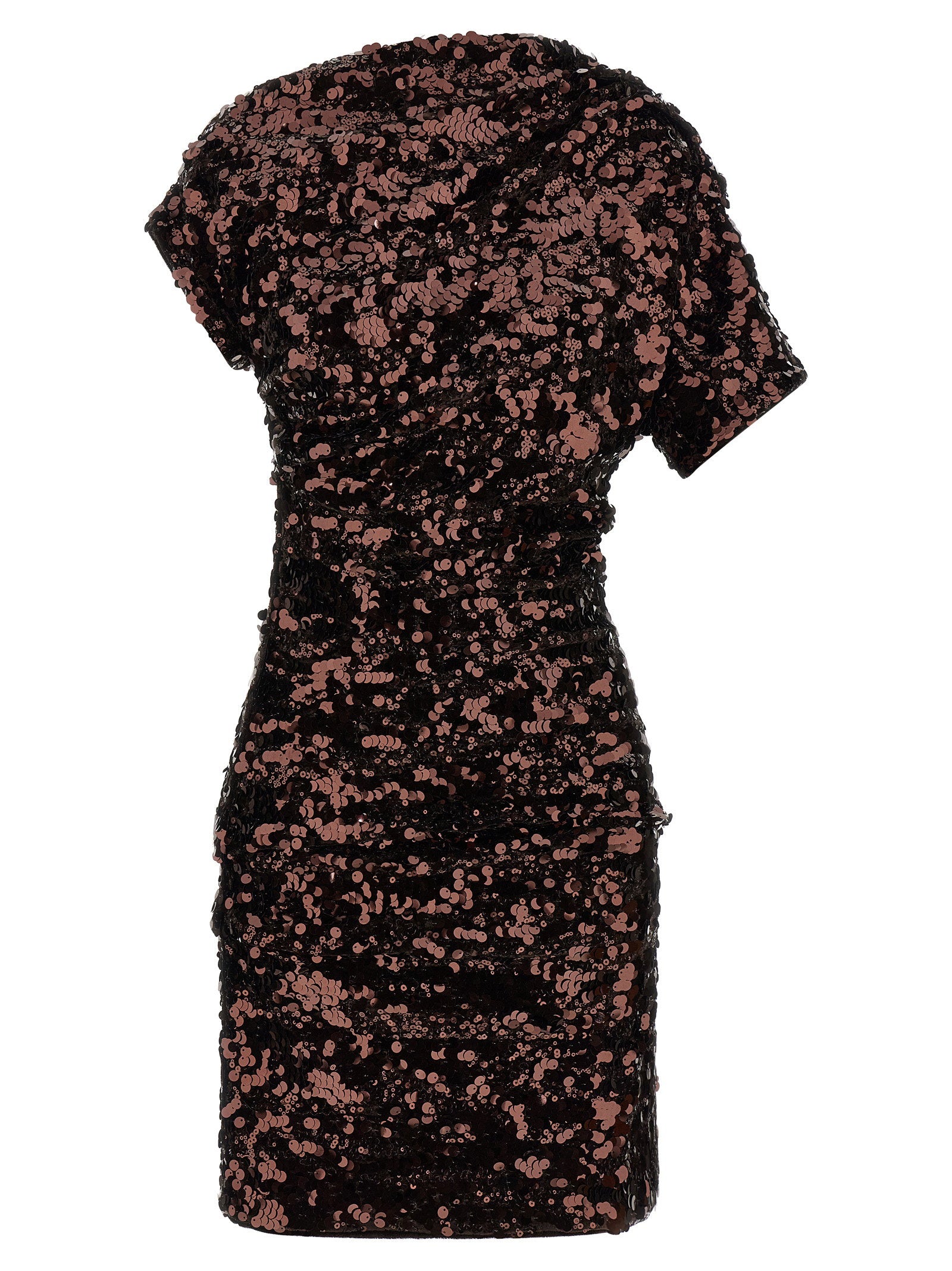 Sequin-Embellished Dress — Black