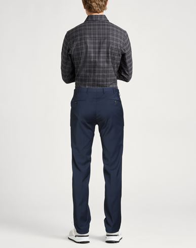 Man Pants Navy Size 32 Polyester, Wool, Elastane