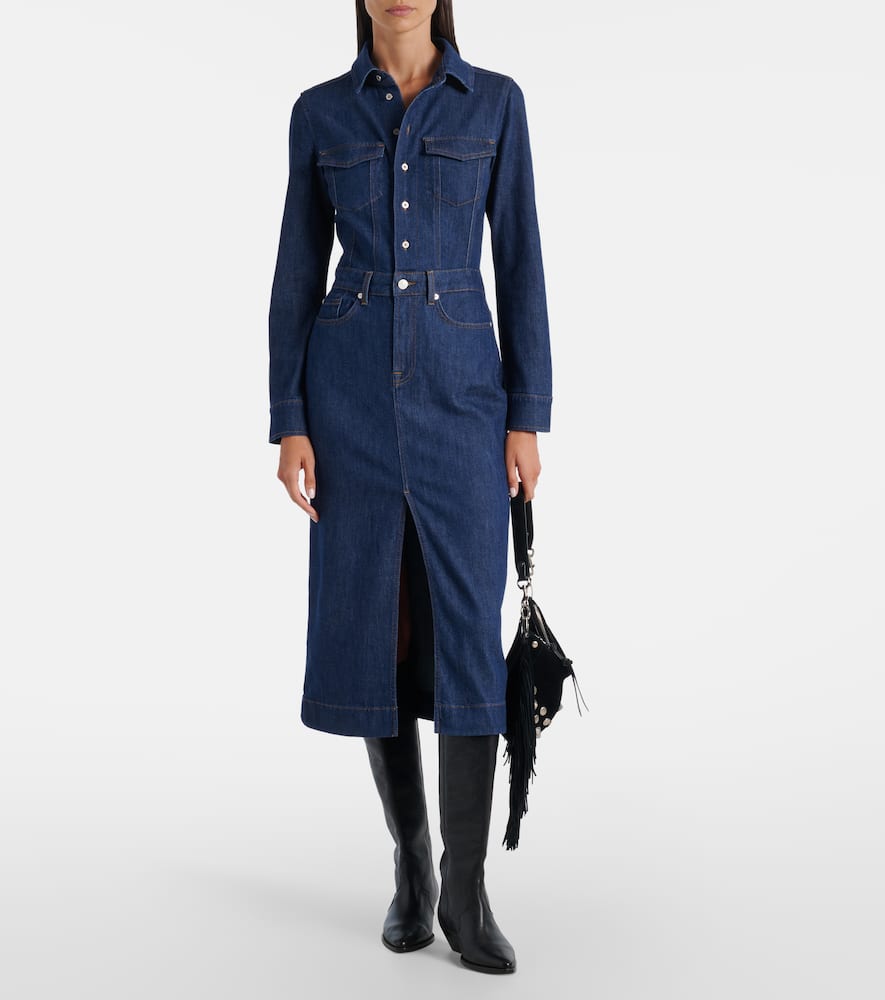 Denim shirt dress
