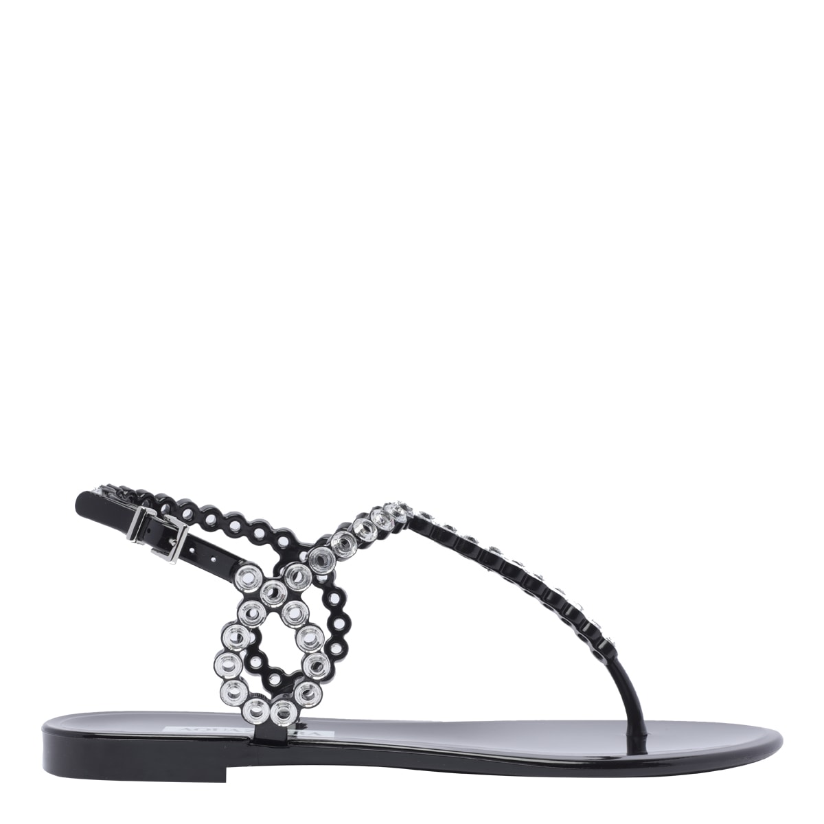 Almost Bare Crystal Jelly Sandals