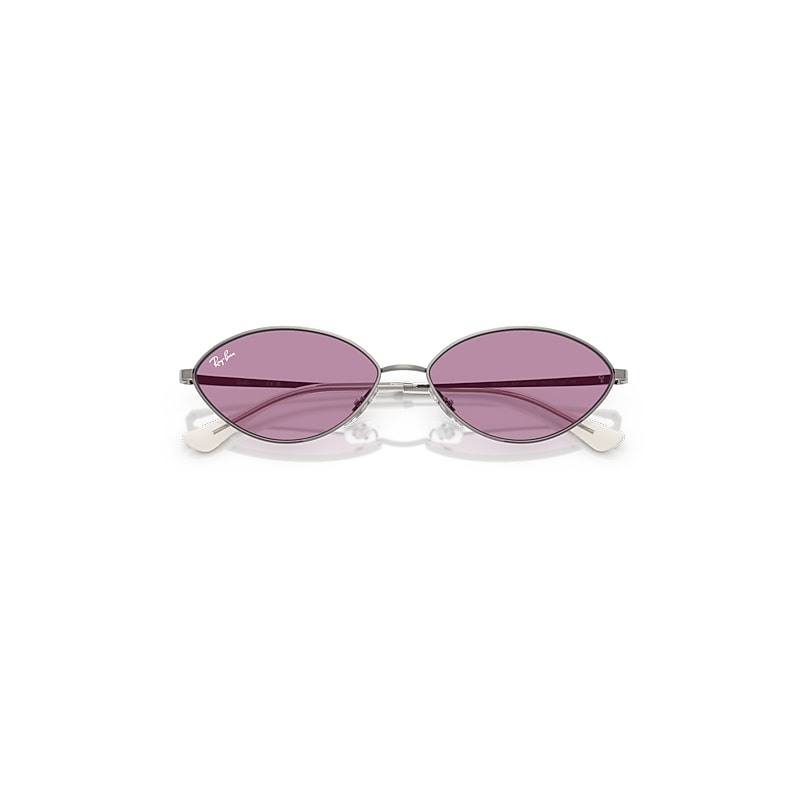 Ray-Ban Kai Bio-based Sunglasses Gunmetal Frame Violet Lense