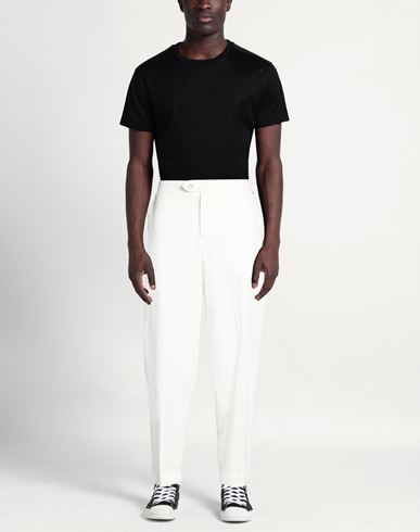 Man Pants White Size M Cotton