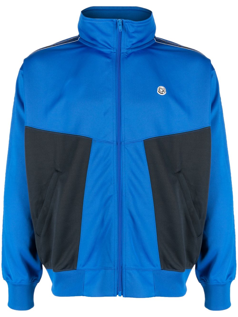Colour-block track jacket - Blue