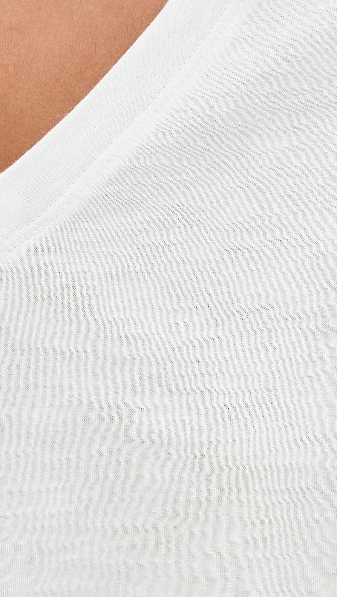 Relaxed V-Neck Tee White
