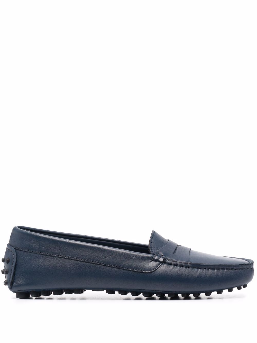 Ashley almond-toe loafers - Blue