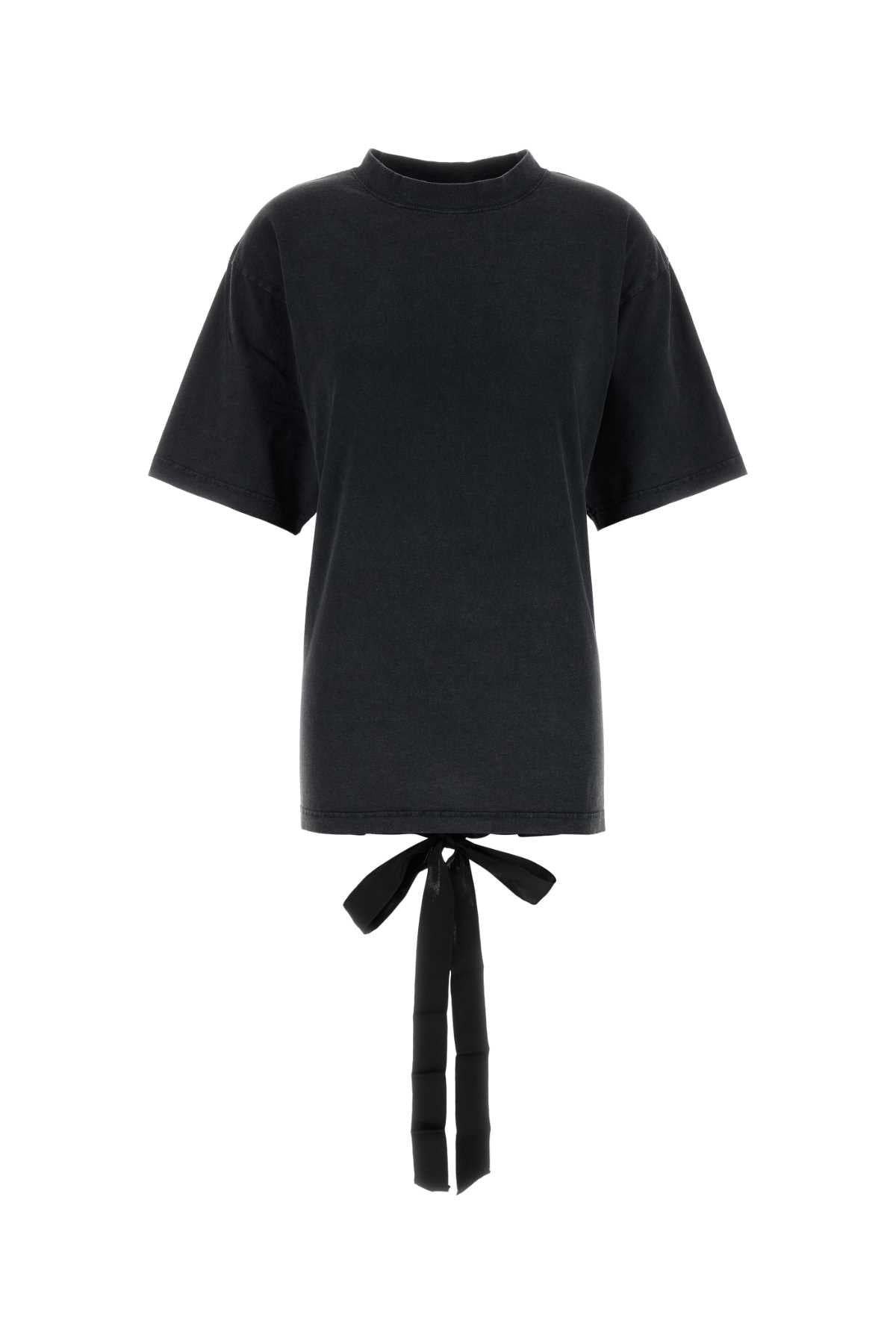 Lace-Up T-Shirt — Black