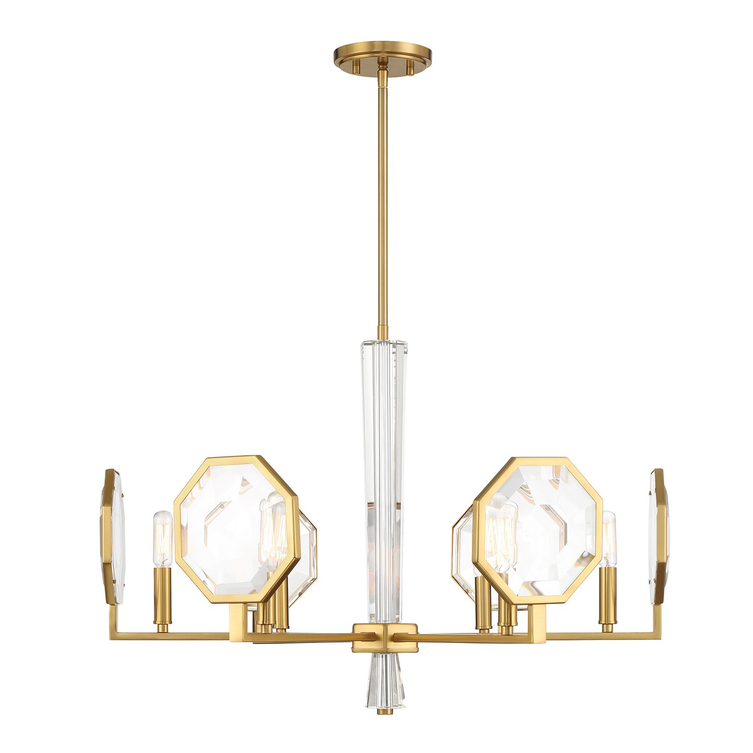 Leighton 6-Light Chandelier in Warm Bra