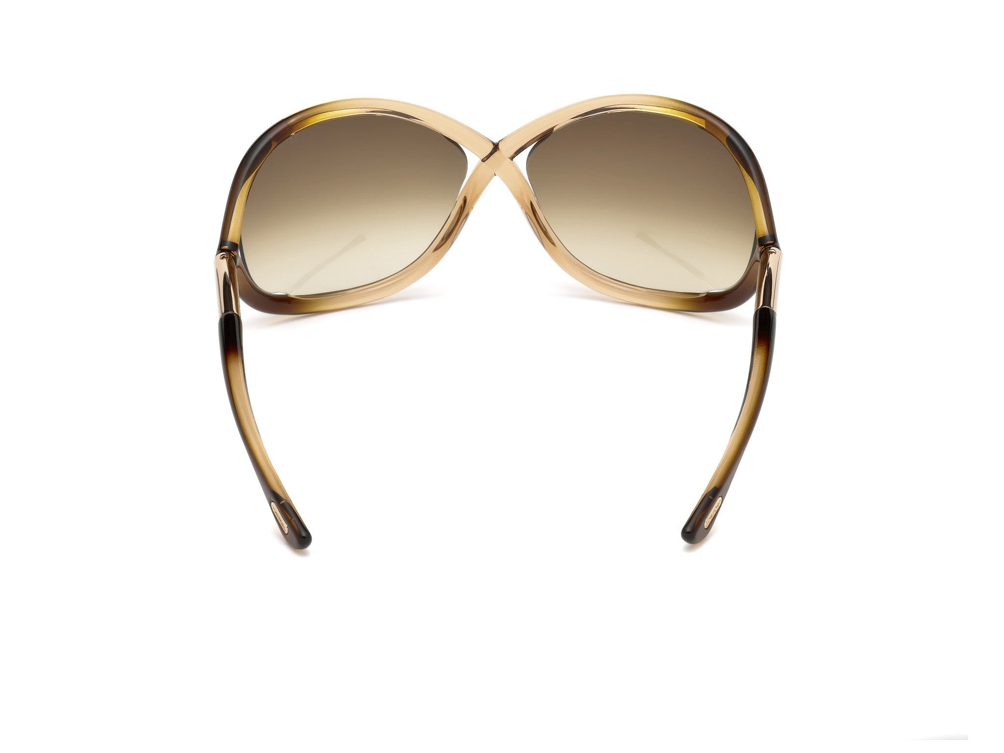 TOM FORD Woman TOM FORD FT0009 WHITNEY 74F Sunglasses Injected Pink Brown Geometric Normal Shaded