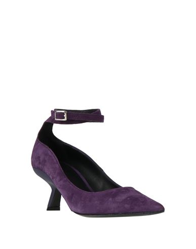 Vic Matiē Woman Pumps Purple Size 5 Leather