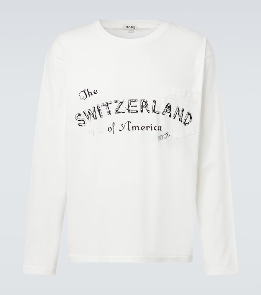 Campground printed cotton jersey T-shirt