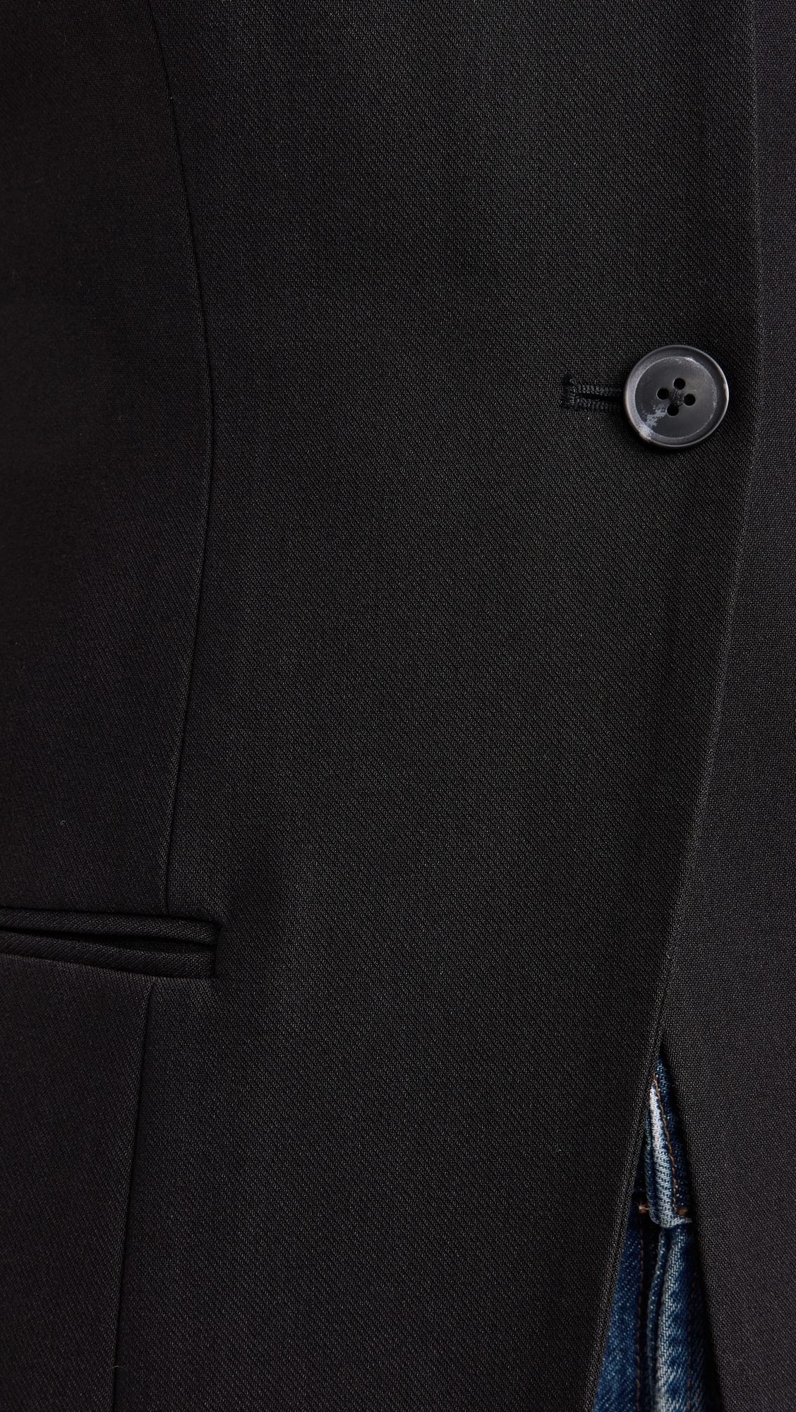 Leo Long Waistcoat Black