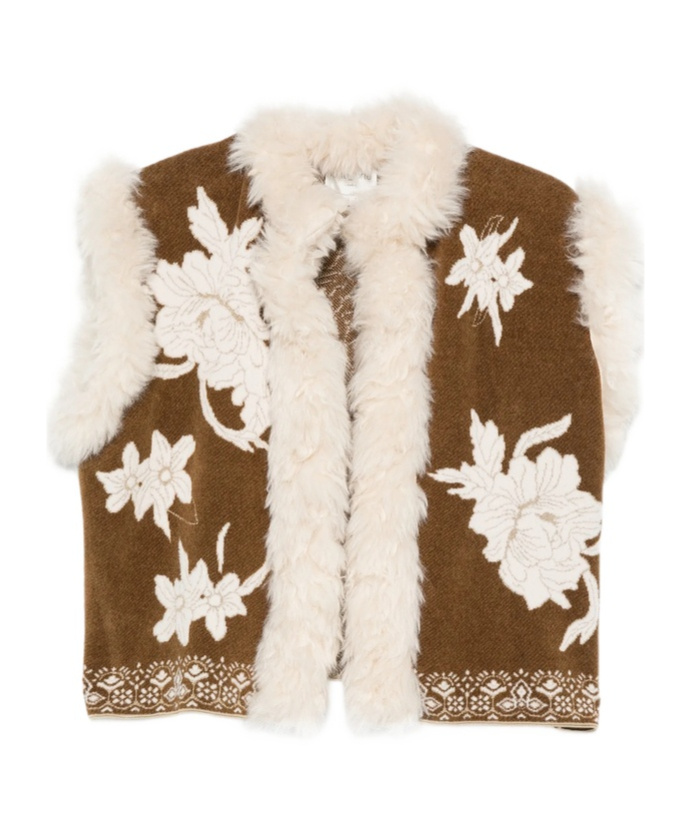Floral Inlaid Vest