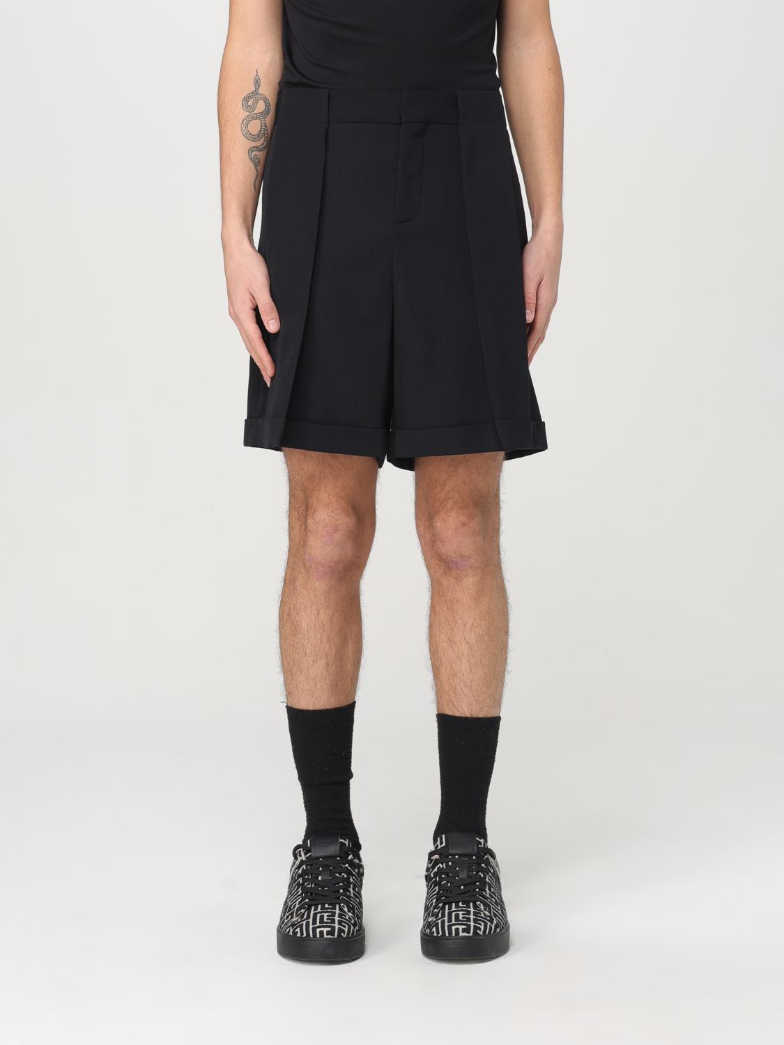 Wool bermuda shorts - Black