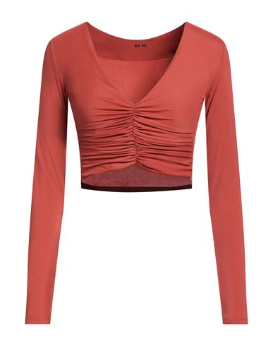 Woman Top Rust Size S Polyamide, Elastane