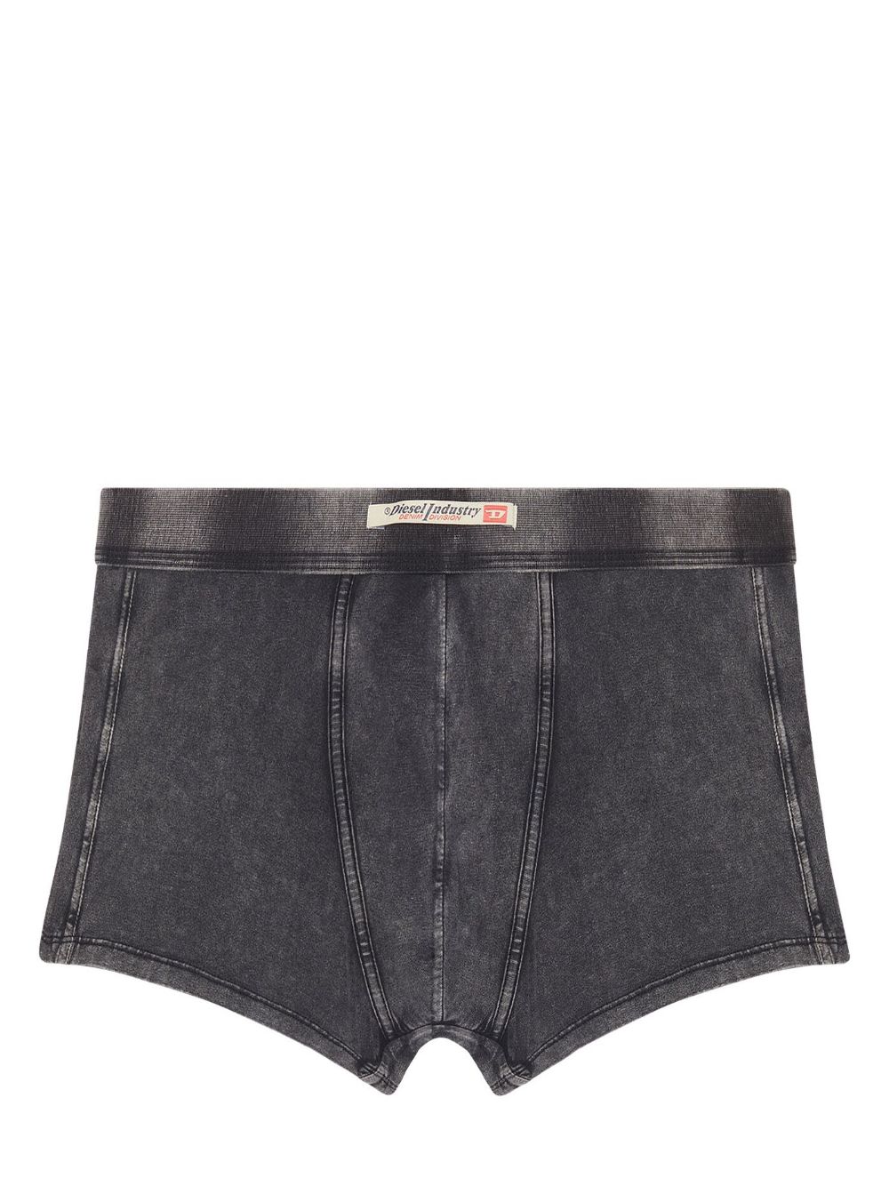 Denim-effect stretch-cotton boxers - Blue