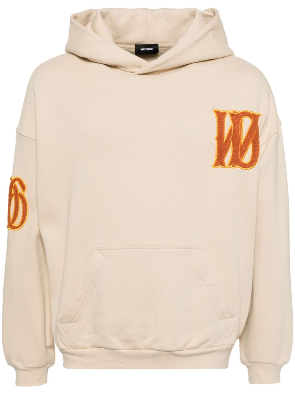 Logo-patch hoodie - Neutrals