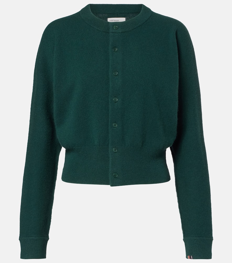 Blouson cashmere-blend cardigan