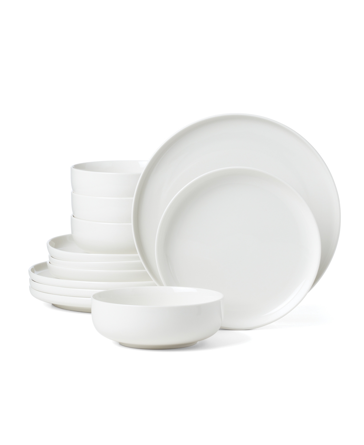 365 Collection 24/7, 12 Pc. Dinnerware Set, Service for 4 - White