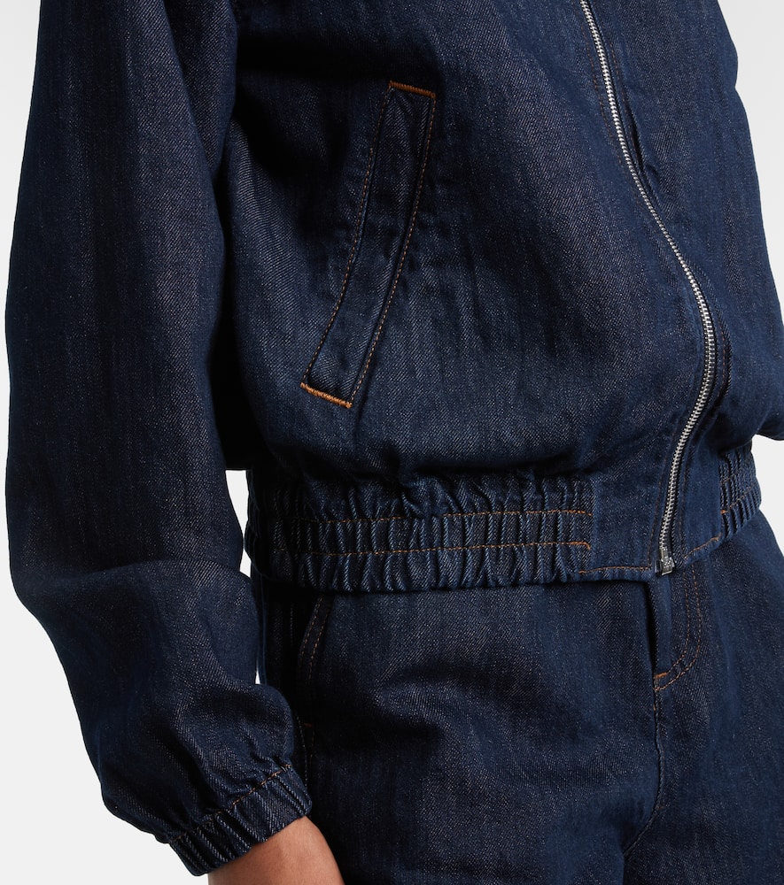 Denim bomber jacket