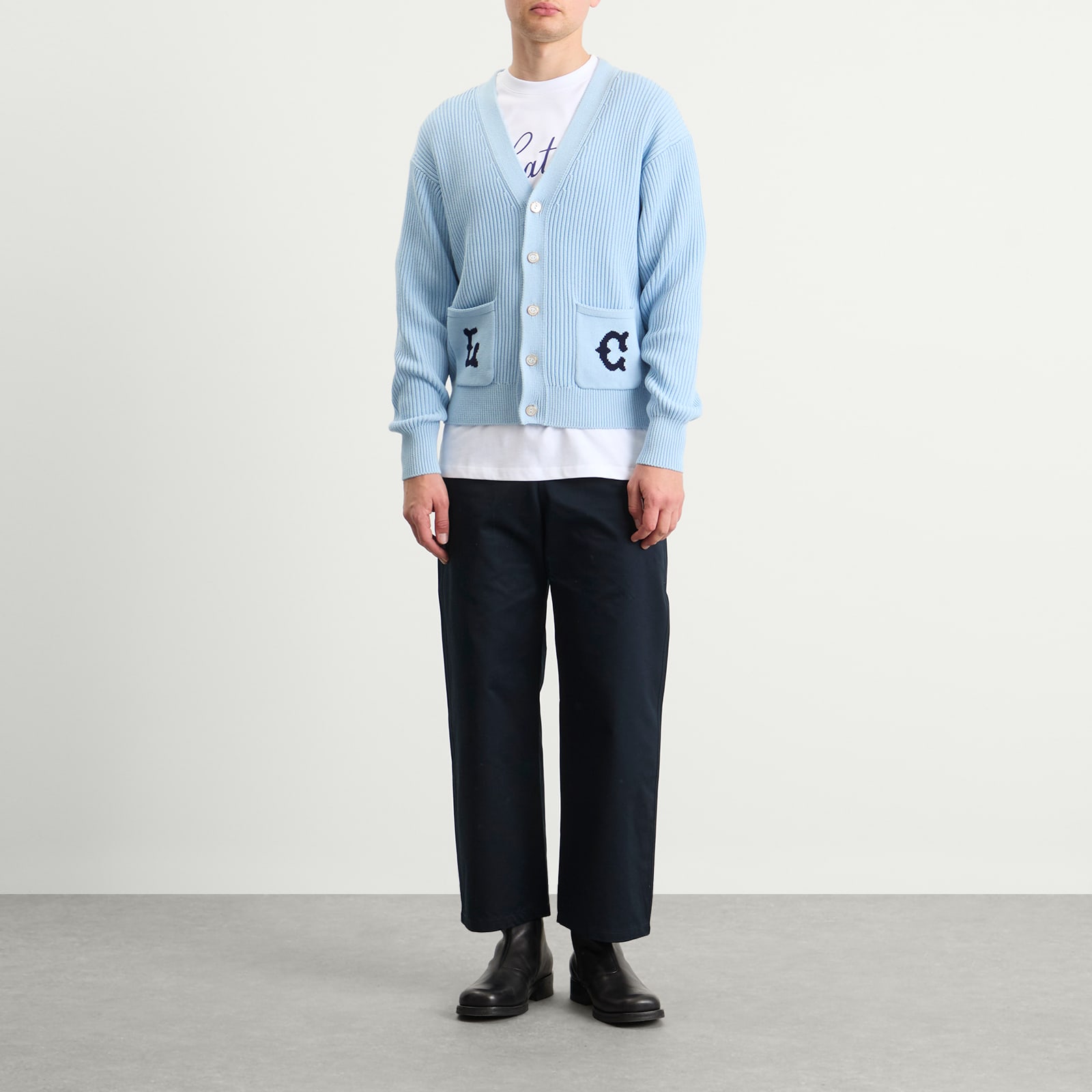 Men's Light Blue Lc Cardigan