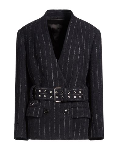 Woman Coat Midnight blue Size 8 Virgin Wool