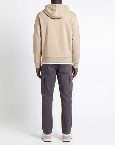 Man Sweatshirt Beige Size L Cotton, Polyester, Elastane