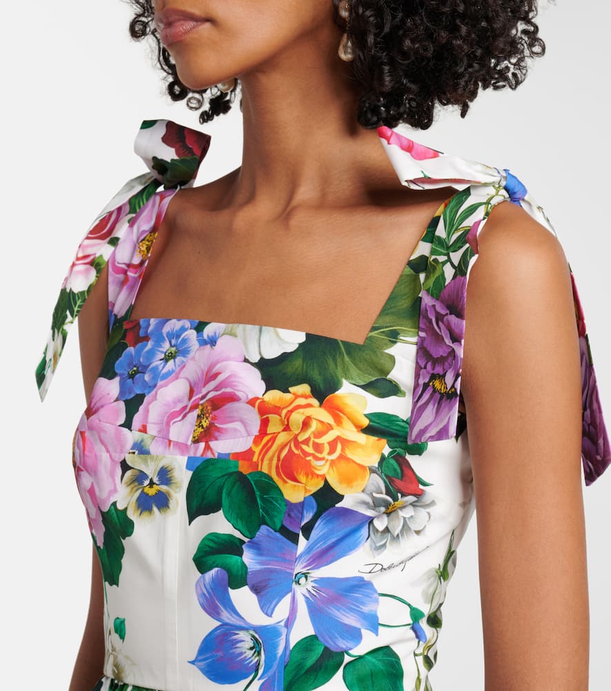 Floral cotton minidress