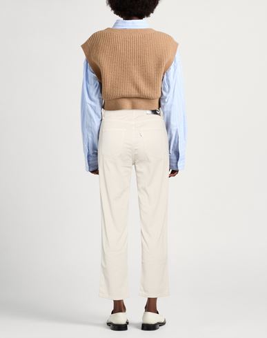 Woman Jeans Beige Size 30 Cotton, Elastane