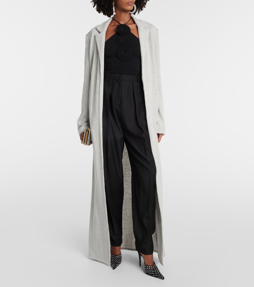 Alpaca-blend overcoat